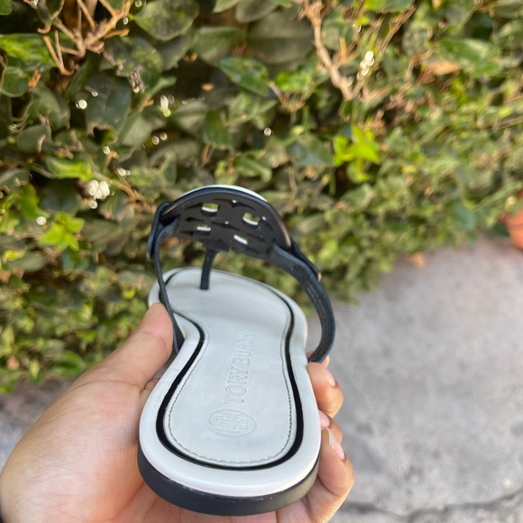 Tory Burch Metal Miller Calf leather Sandals - Picture 10 of 12